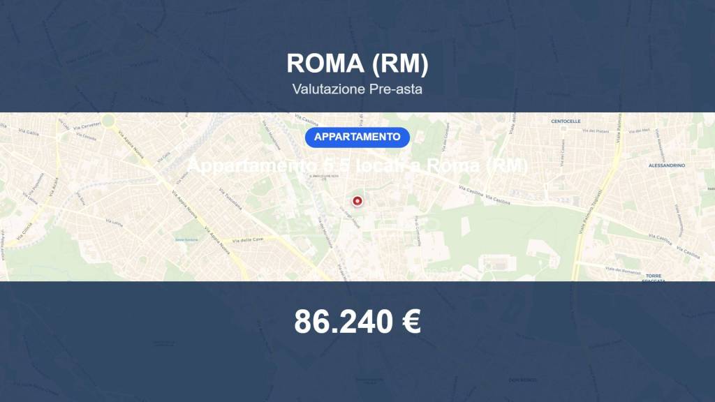 appartamento in vendita a Roma in zona Tuscolano