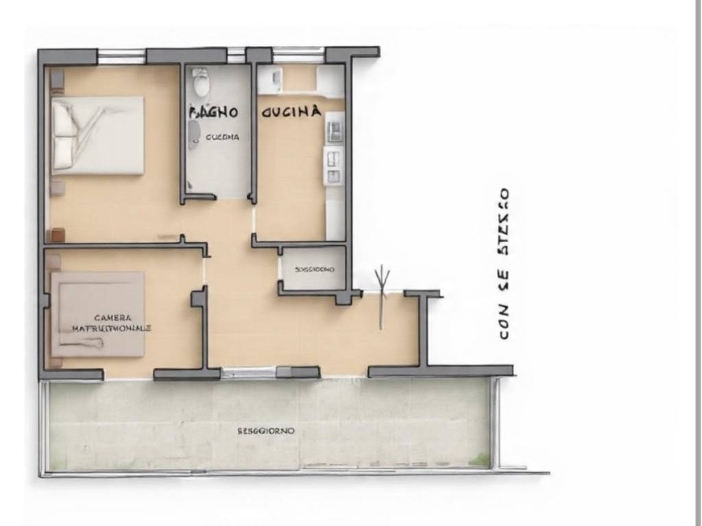 appartamento in vendita a Roma in zona Tiburtino