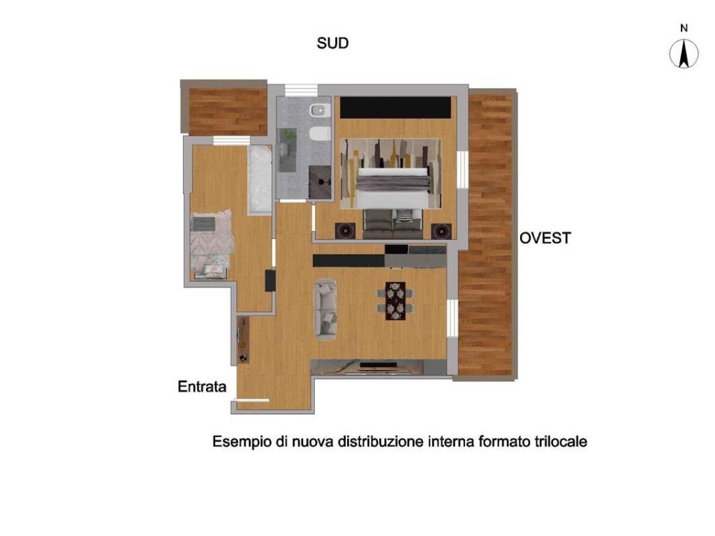 appartamento in vendita a Roma in zona Tor Vergata/Torrenova