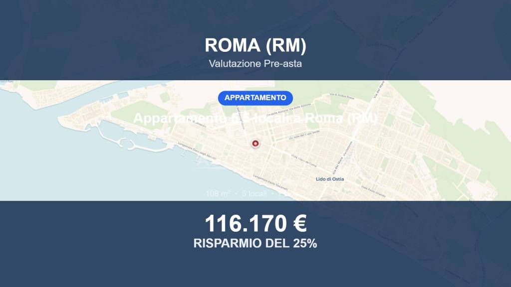 appartamento in vendita a Roma in zona Ostia