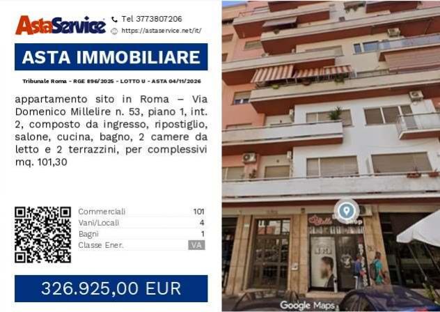 appartamento in vendita a Roma