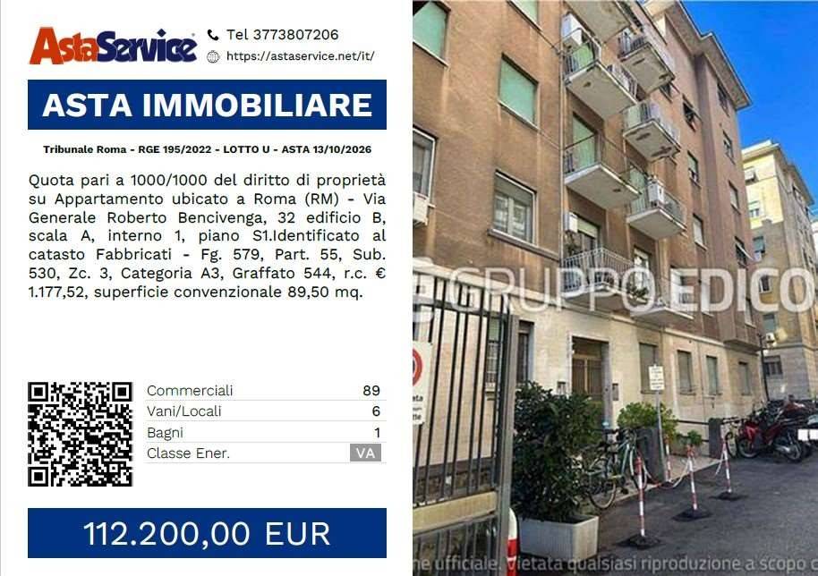 appartamento in vendita a Roma in zona Monte Sacro/Talenti