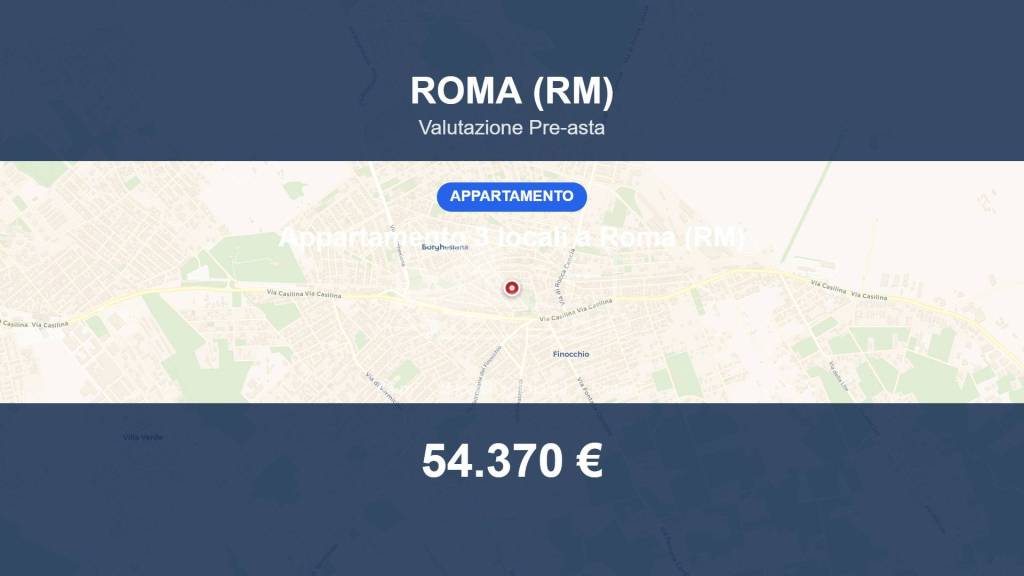 appartamento in vendita a Roma in zona Finocchio