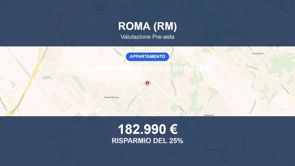 appartamento in vendita a Roma