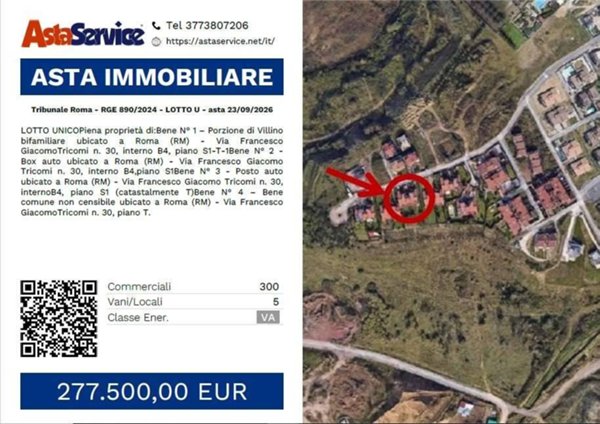 appartamento in vendita a Roma in zona Massimina/Casal Lumbroso