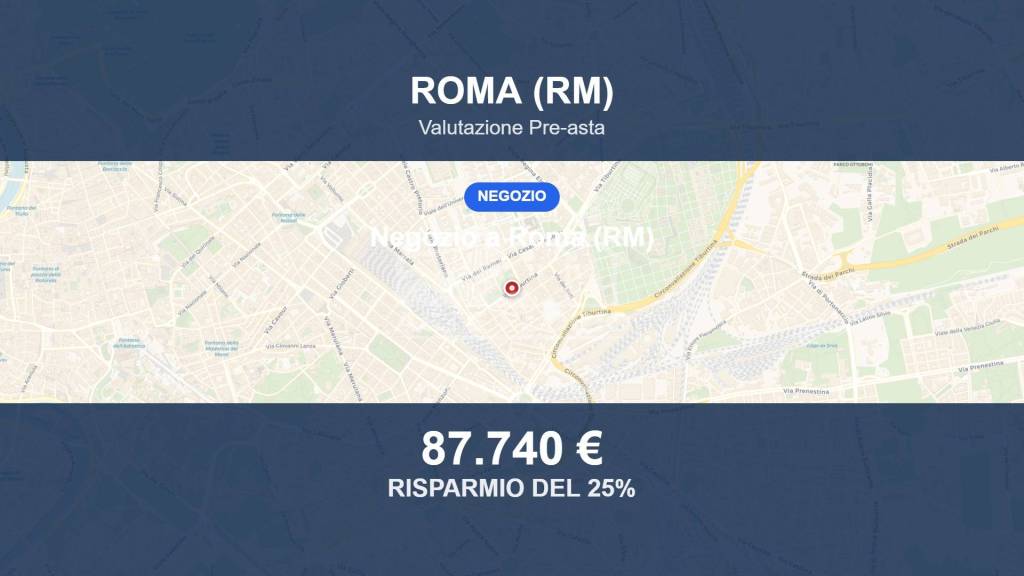 negozio in vendita a Roma in zona Tiburtino