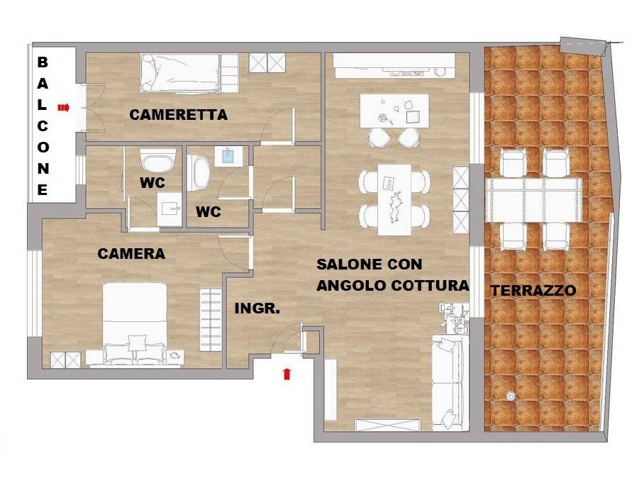 appartamento in vendita a Roma in zona Ostiense