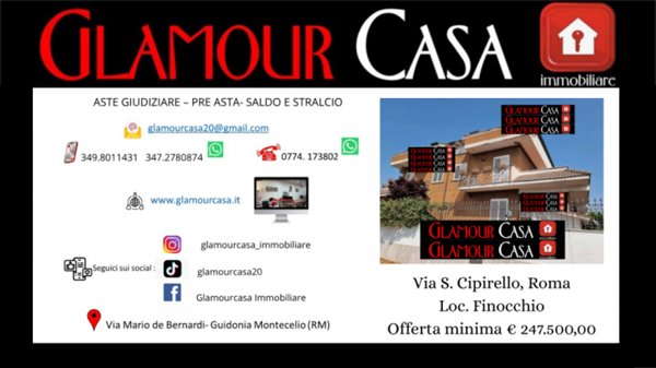 casa indipendente in vendita a Roma in zona Finocchio