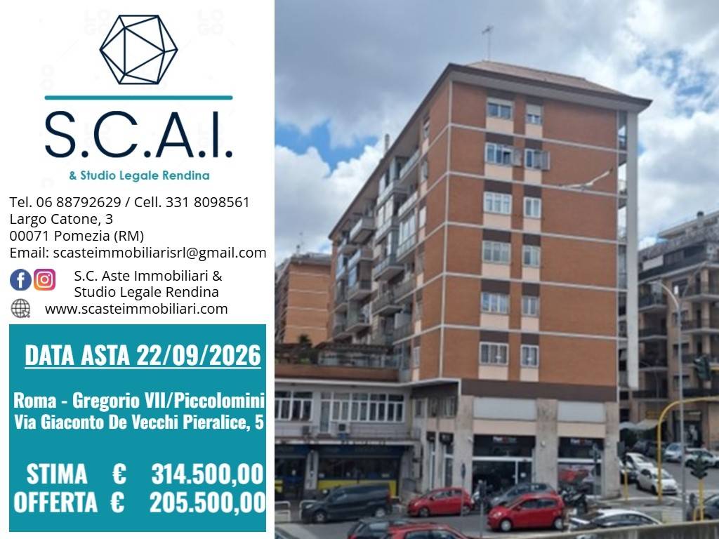 appartamento in vendita a Roma in zona Aurelio