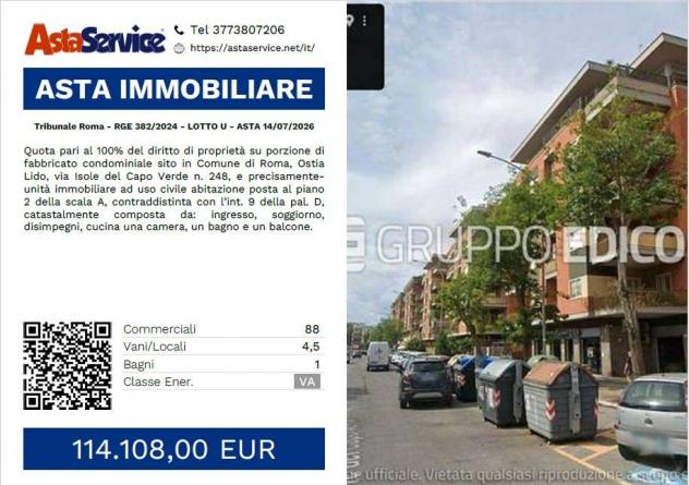 appartamento in vendita a Roma in zona Ostia
