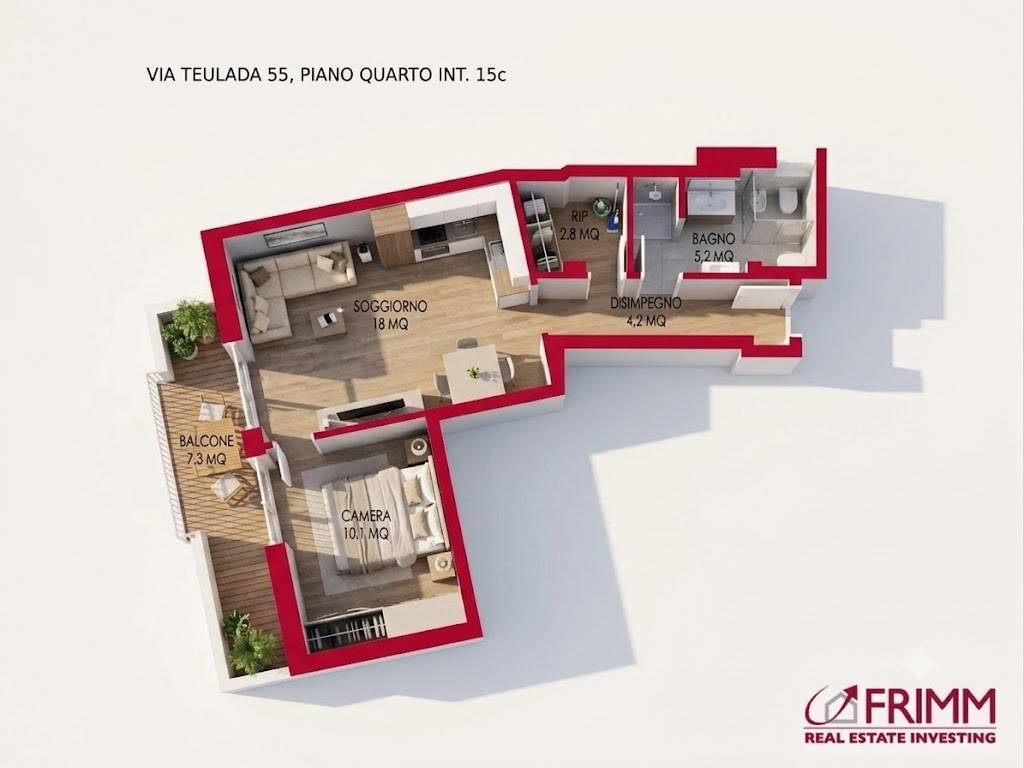 appartamento in vendita a Roma in zona Della Vittoria
