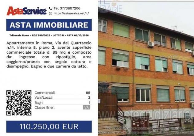appartamento in vendita a Roma in zona Primavalle