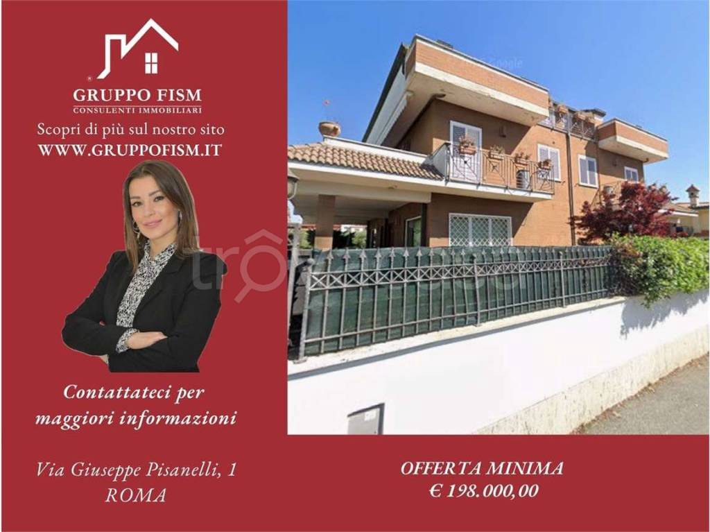 casa indipendente in vendita a Roma in zona Finocchio