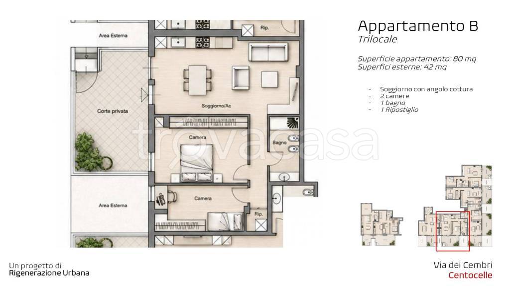 appartamento in vendita a Roma in zona Prenestino-Centocelle