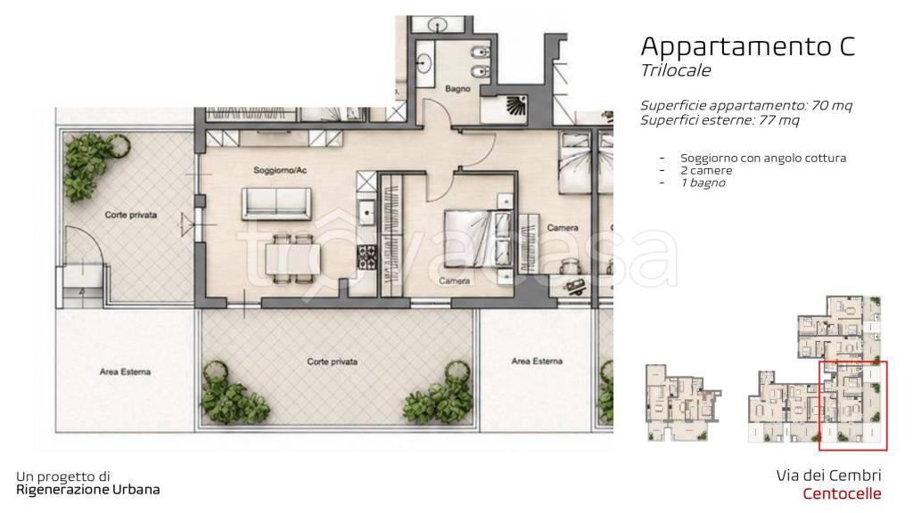 appartamento in vendita a Roma in zona Prenestino-Centocelle
