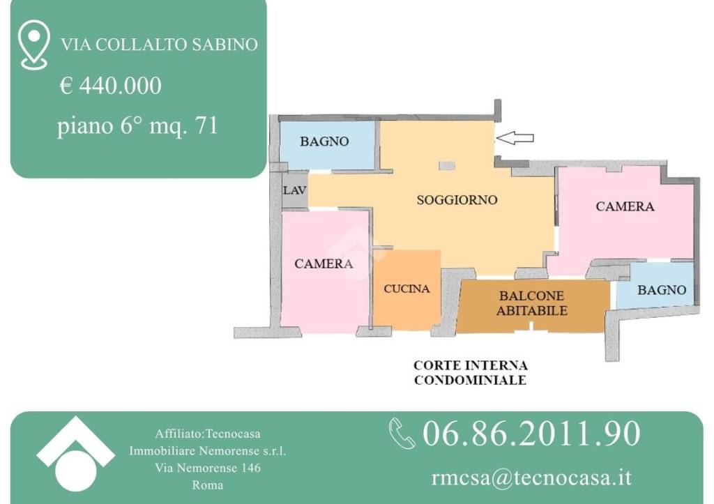appartamento in vendita a Roma in zona Trieste