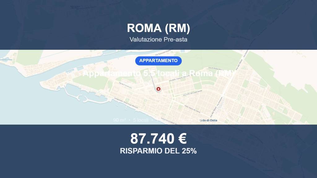 appartamento in vendita a Roma in zona Ostia