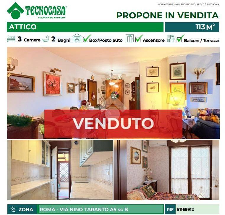 appartamento in vendita a Roma