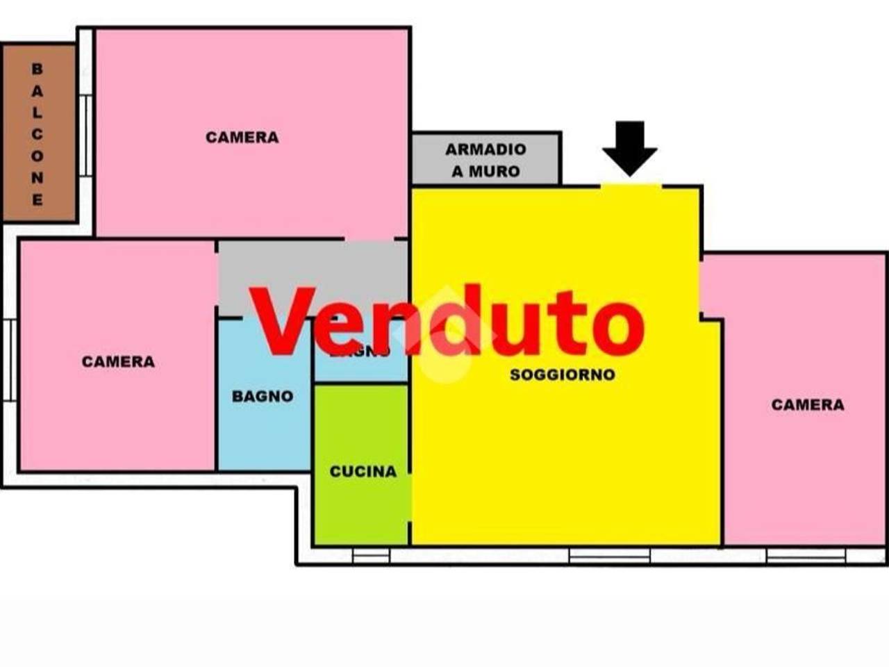 appartamento in vendita a Roma in zona Portuense