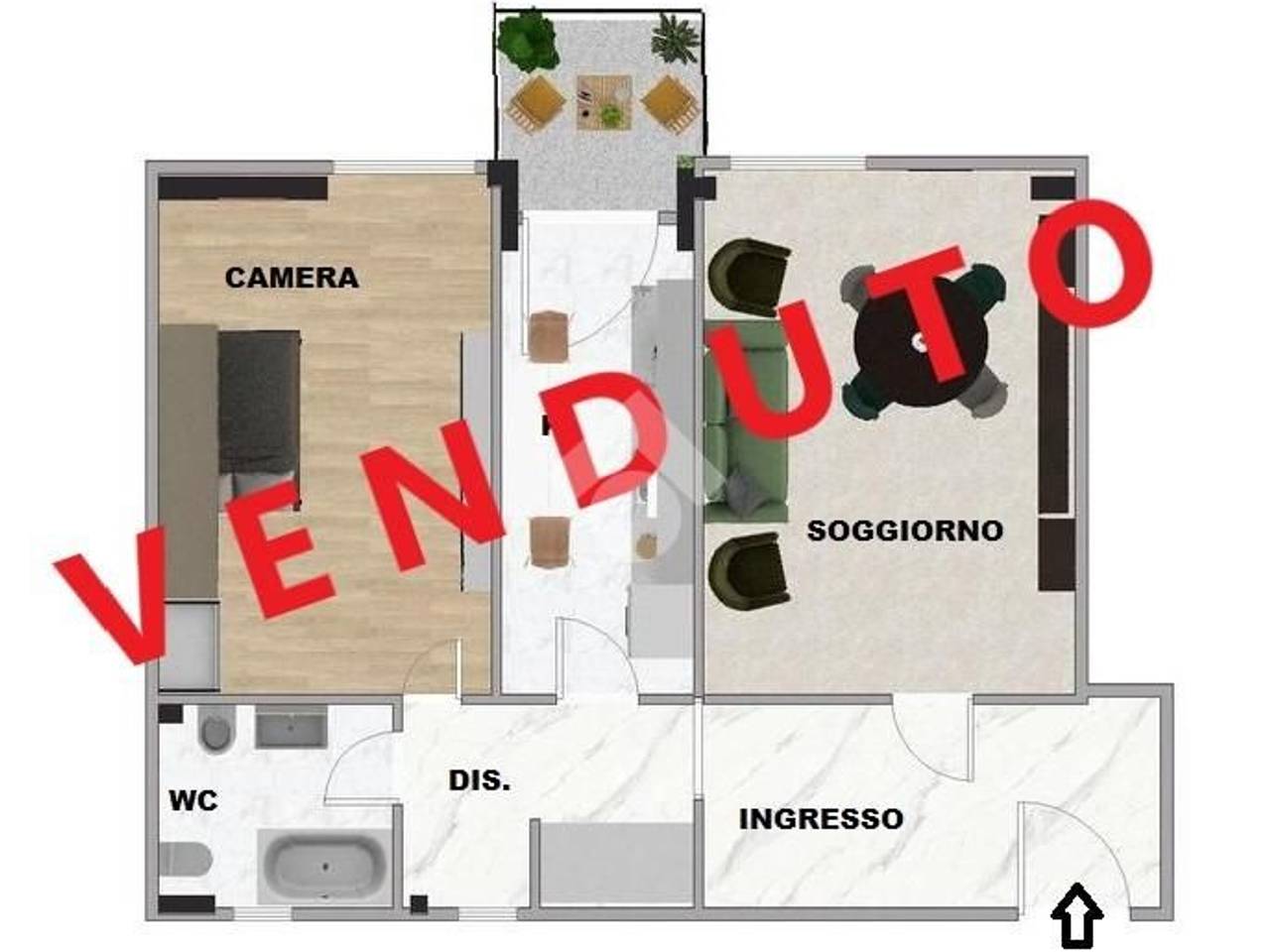 appartamento in vendita a Roma in zona Ostiense