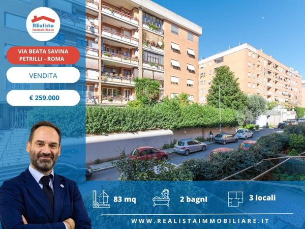 appartamento in vendita a Roma in zona Giuliano Dalmata