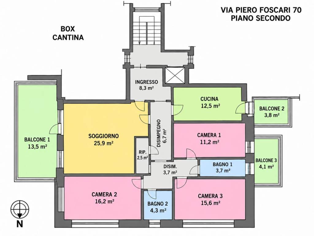 appartamento in vendita a Roma in zona Val Melaina