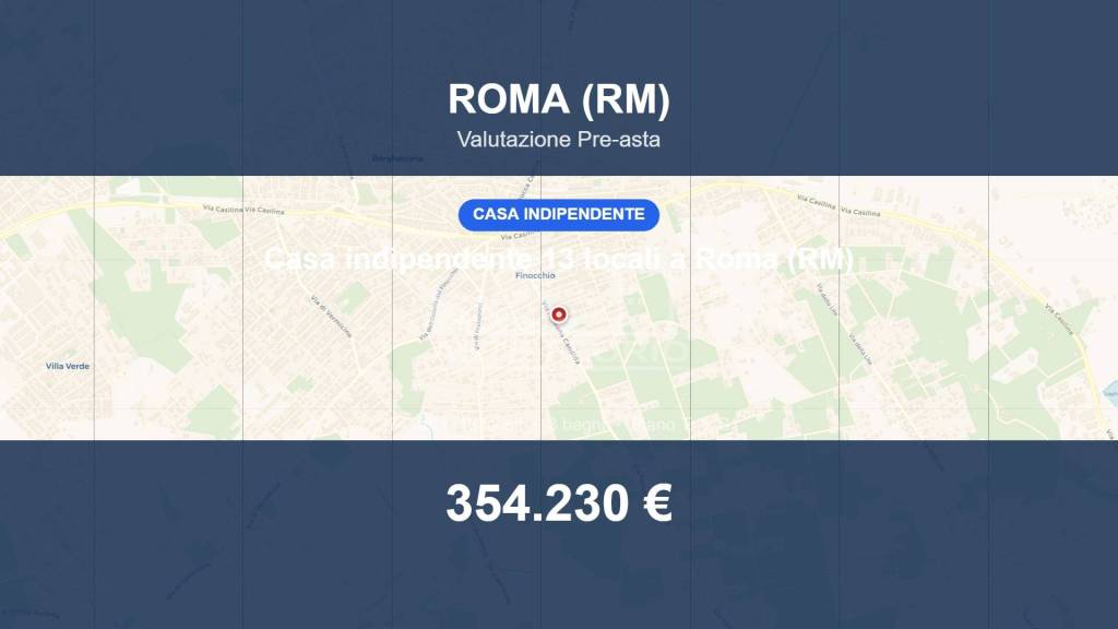 casa indipendente in vendita a Roma in zona Finocchio