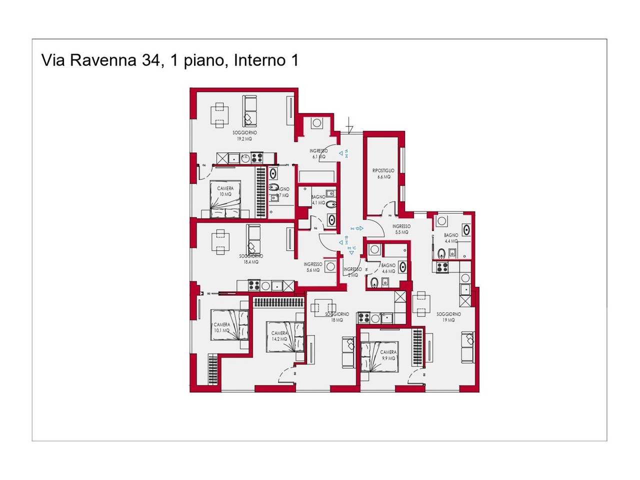 appartamento in vendita a Roma in zona Nomentano