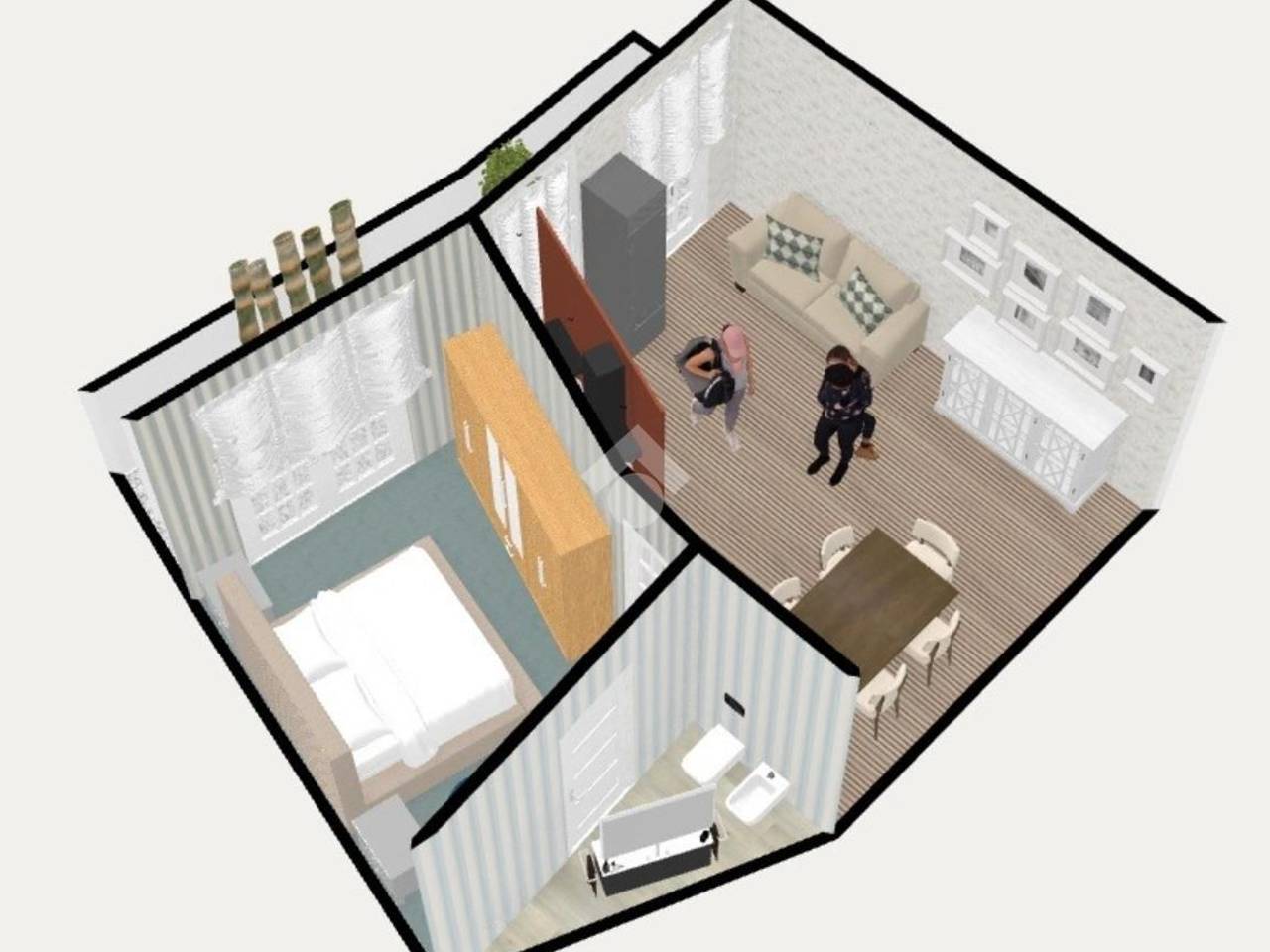 appartamento in vendita a Roma in zona Appio Latino