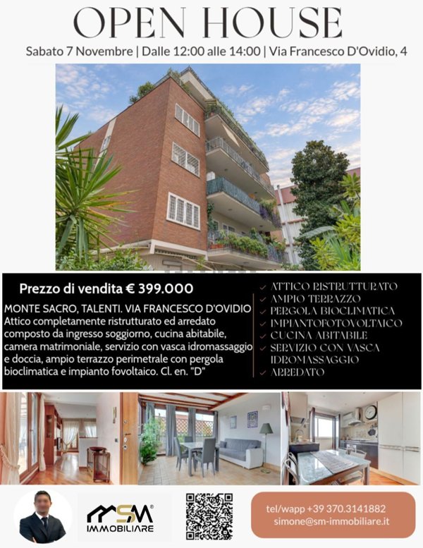 appartamento in vendita a Roma in zona Monte Sacro/Talenti