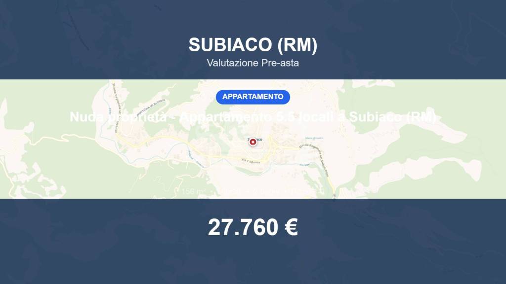appartamento in vendita a Subiaco