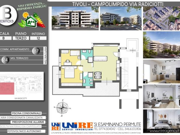 appartamento in vendita a Tivoli in zona Favale
