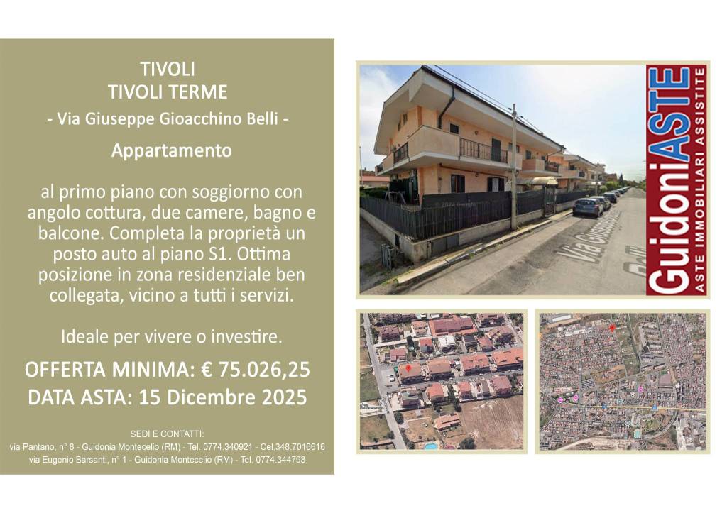 appartamento in vendita a Tivoli in zona Terme