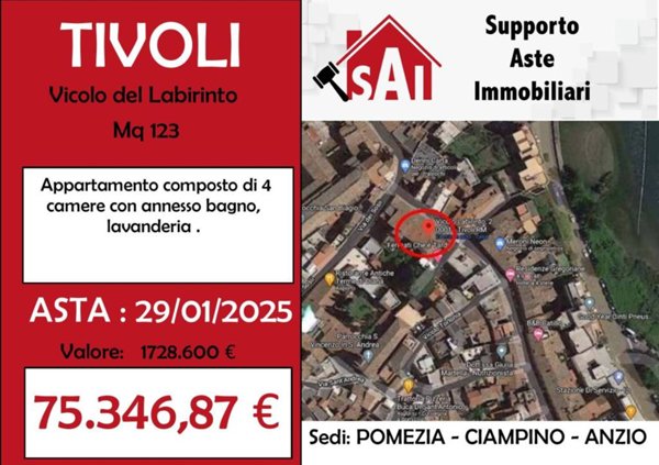 appartamento in vendita a Tivoli