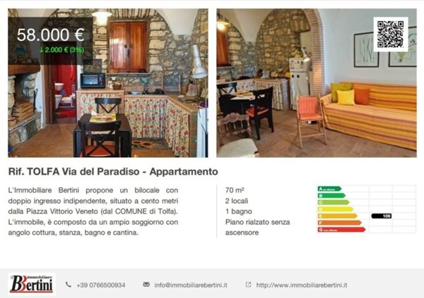 appartamento in vendita a Tolfa