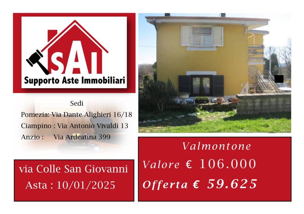 appartamento in vendita a Valmontone