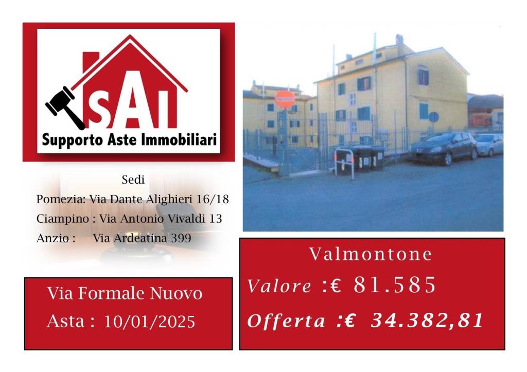appartamento in vendita a Valmontone