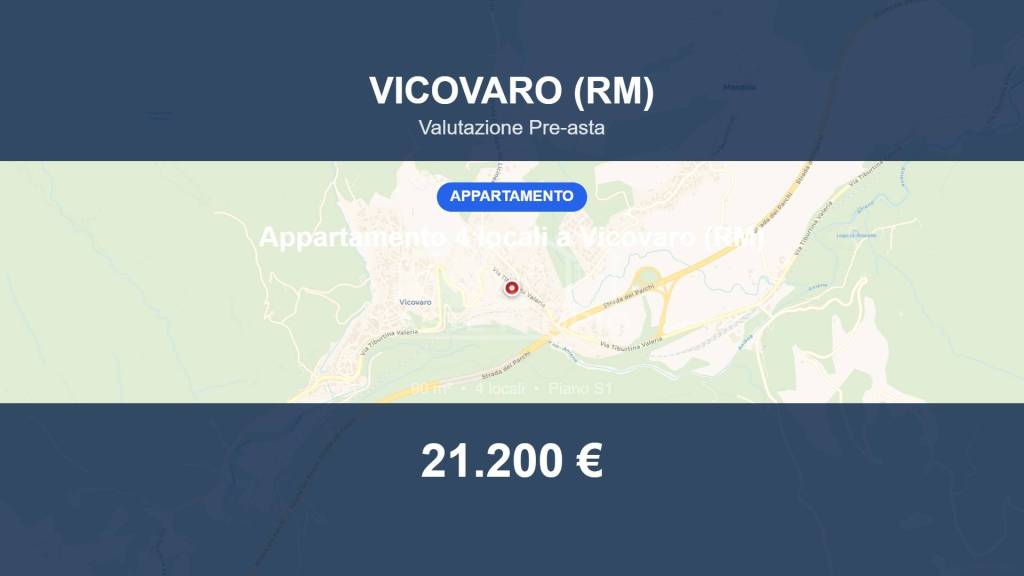appartamento in vendita a Vicovaro