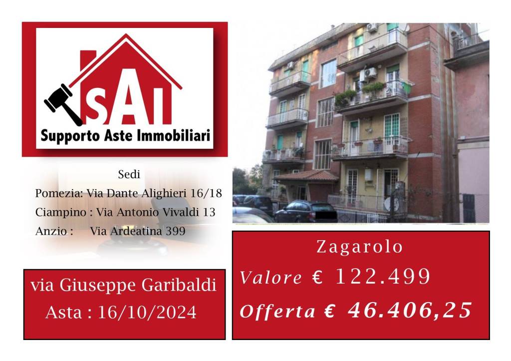 appartamento in vendita a Zagarolo
