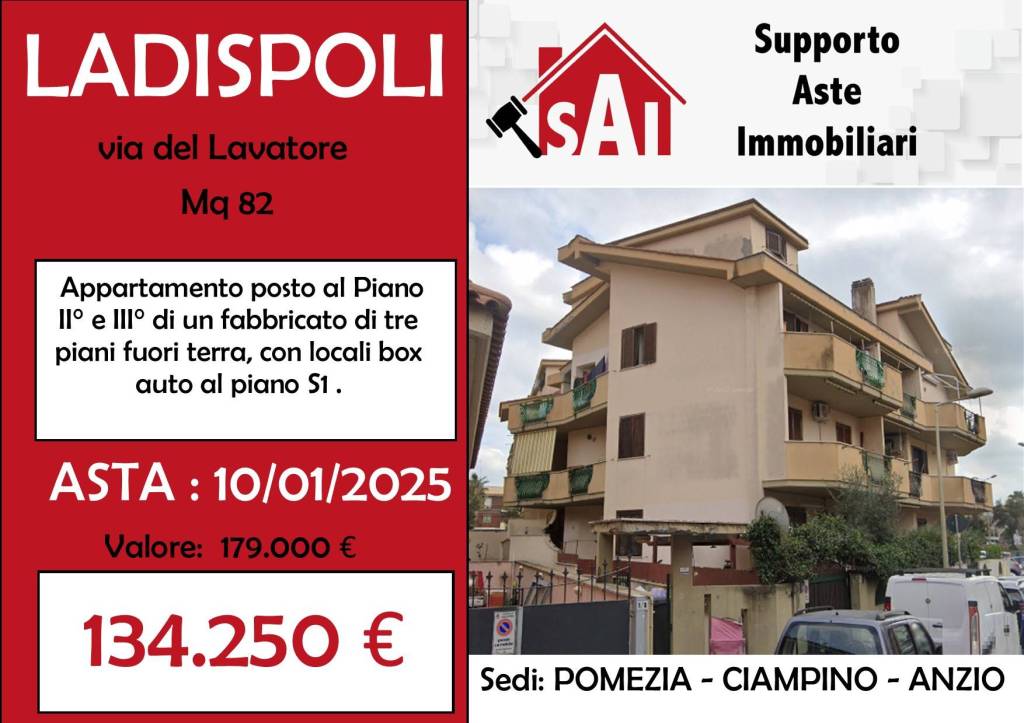 appartamento in vendita a Ladispoli