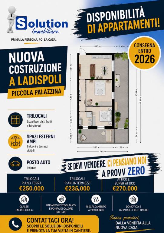 appartamento in vendita a Ladispoli