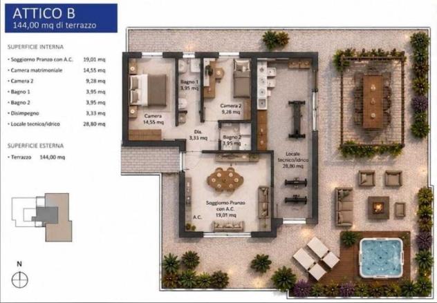 appartamento in vendita a Ladispoli