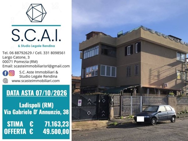appartamento in vendita a Ladispoli