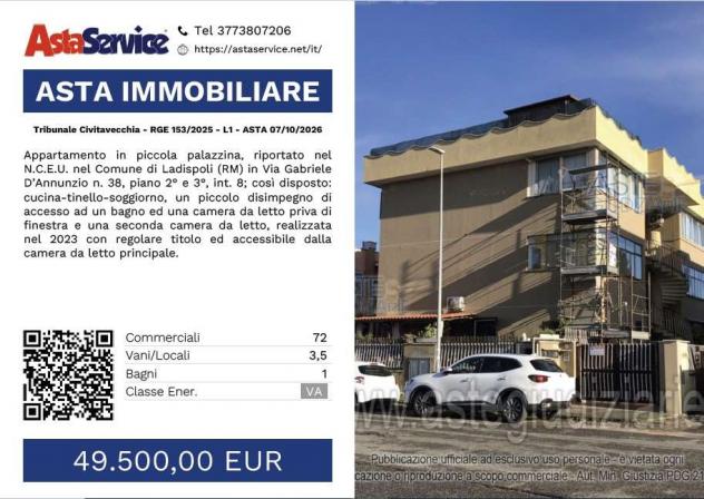 appartamento in vendita a Ladispoli
