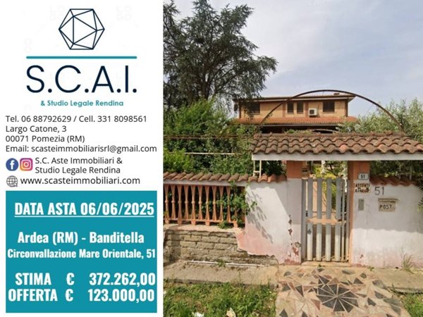 casa indipendente in vendita ad Ardea in zona Banditella