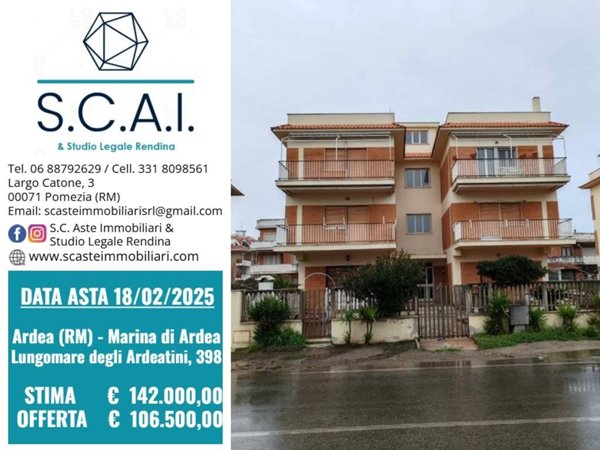 appartamento in vendita ad Ardea in zona Marina di Ardea