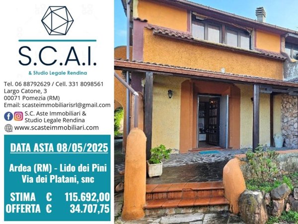 casa indipendente in vendita ad Ardea in zona Lido dei Pini