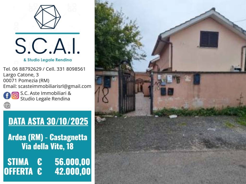 appartamento in vendita ad Ardea in zona Castagnola