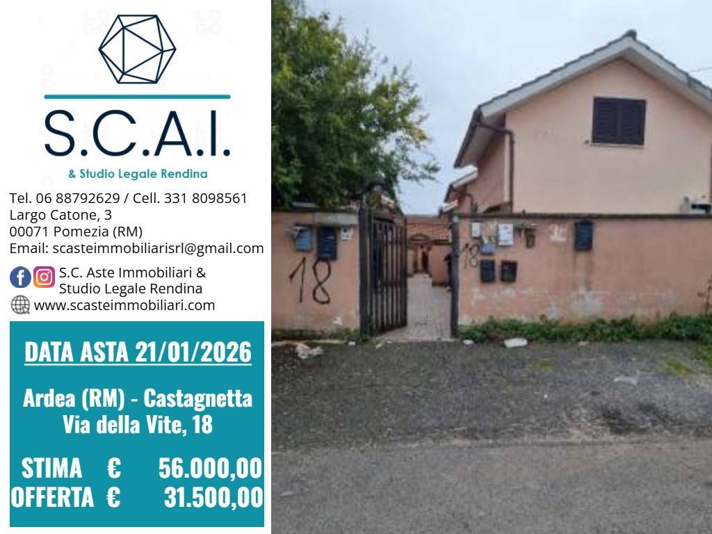 appartamento in vendita ad Ardea in zona Castagnola