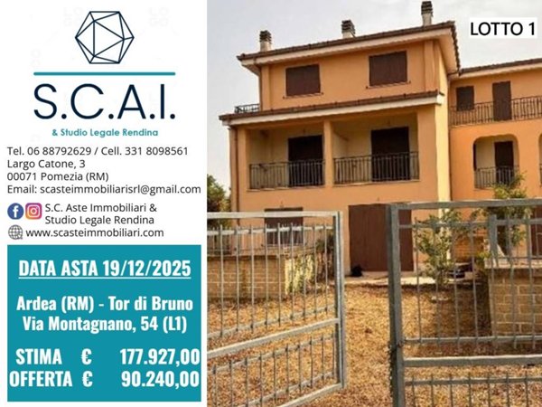 casa indipendente in vendita ad Ardea in zona Montagnano